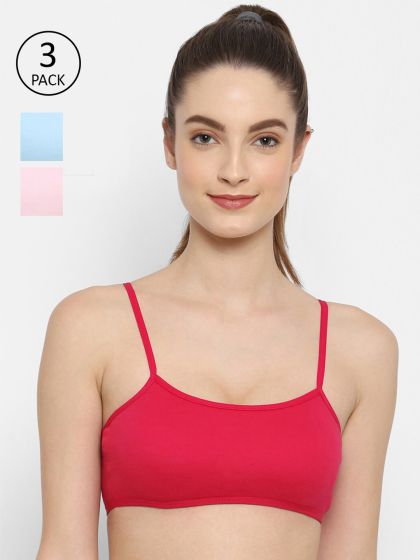 Buy Enamor Antimicrobial Teenager Full Coverage Non-Wired Non Padded  Beginners Bra - Skin at Rs.329 online