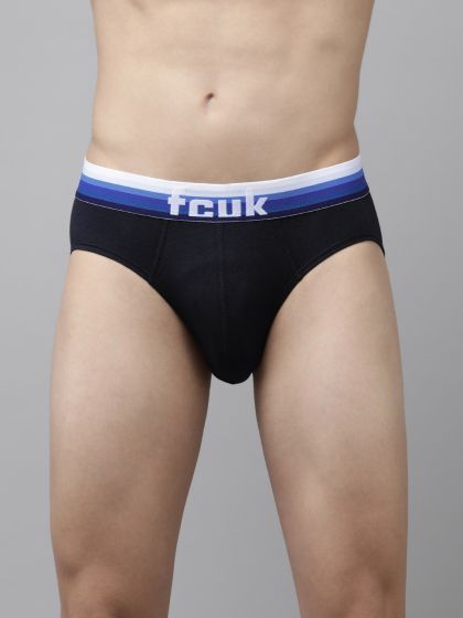 FCUK Men Orange Solid Briefs CBR19