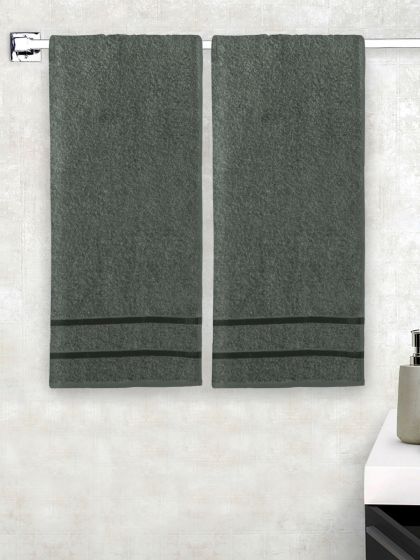 Story@Home Blue Cotton 450 GSM Small Bath Towel - Set of 4