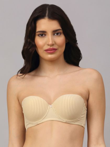 Enamor Women's Stretchable Cotton High Coverage Strapless Bra A019 – Online  Shopping site in India