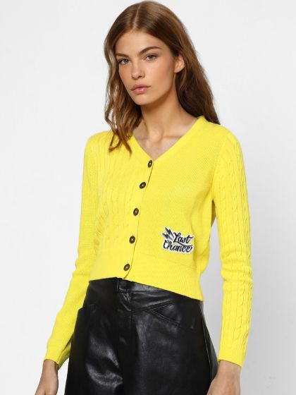 Yellow cardigan forever 21 on sale