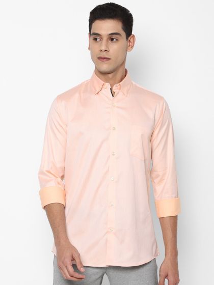 Peach shirt mens hot sale
