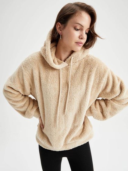 Faux Fur Sweatshirt 