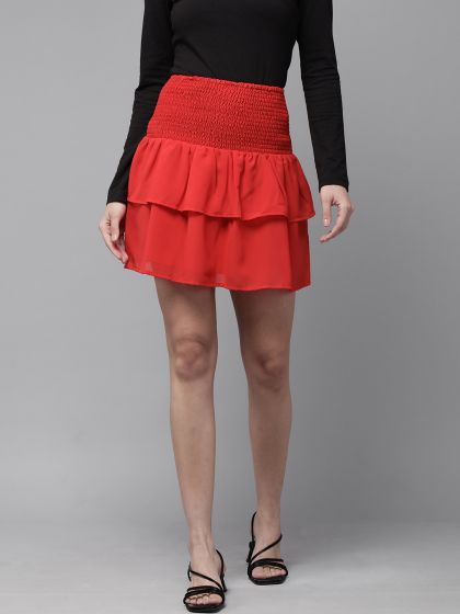 Ruffle wrap skirt deals forever 21