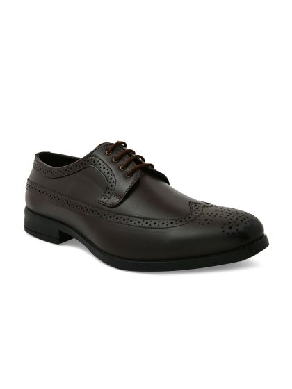 Buy Hush Puppies Men Black Taylor Square Toed Leather Semiformal