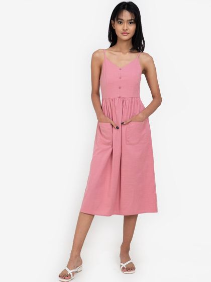 Buy DOROTHY PERKINS Women Yellow Solid A Line Dress Dresses for