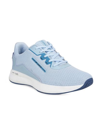 Campus Women Black Mesh Running Shoes 