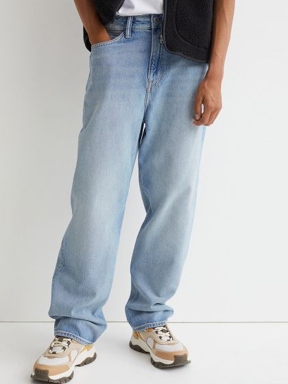Buy ZALORA BASICS Men Blue Regular Fit Dad Jeans Jeans for Men