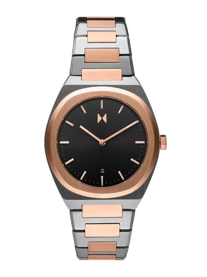 Buy Fastrack Men Silver Toned Black Dial Watch 3099SM02
