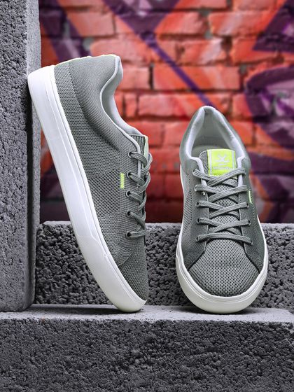 Buy WROGN Men Grey Solid Sneakers 