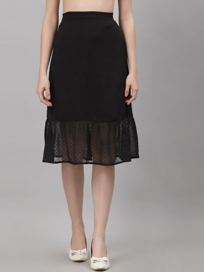 Black flare online skirt extender