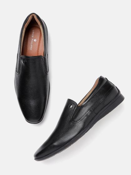 Louis philippe shoes black formal 2025