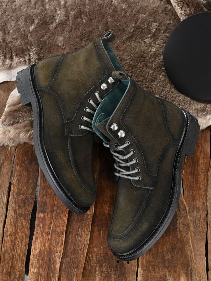 Buy LOUIS STITCH Men's High Ankle Boots American Brow Handcrafted Italian  Leather Style Shoes for Men (Czech_WBND) at .…