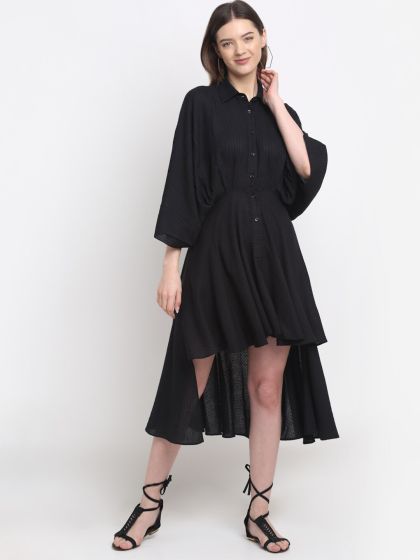 Buy FOREVER 21 Women Black Solid T Shirt Dress Dresses for Women