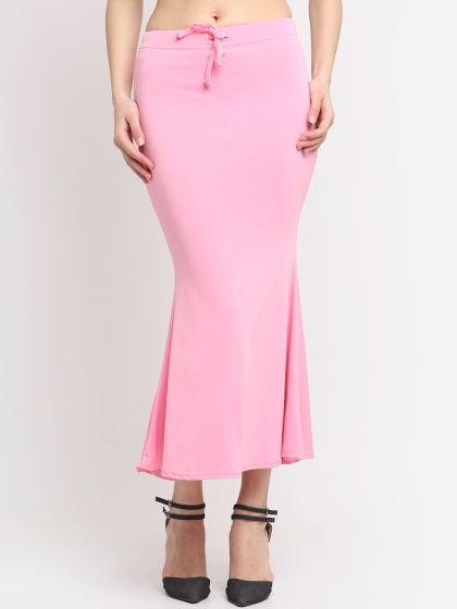 N-Gal Lycra Solid Fishcut Petticoat Skirt Saree Shapewear at Rs