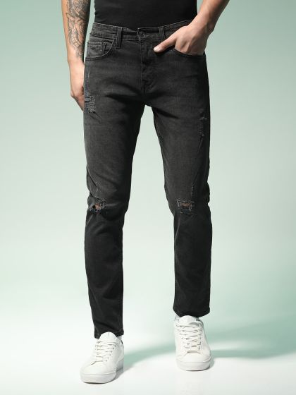 Buy Flying Machine Men Bootcut Mid Rise Mildly Distressed Heavy