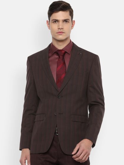 Van heusen maroon blazer online