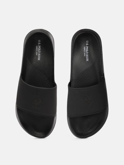 Black sliders mens sales