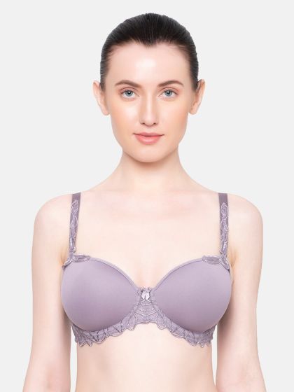 Buy Triumph Padded High Impact Sports Bra- Purple at Rs.1799 online