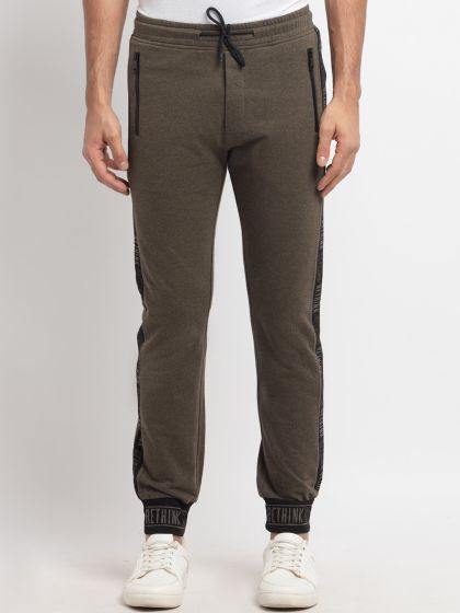 Plus Size Solid Fleece Joggers - Olive