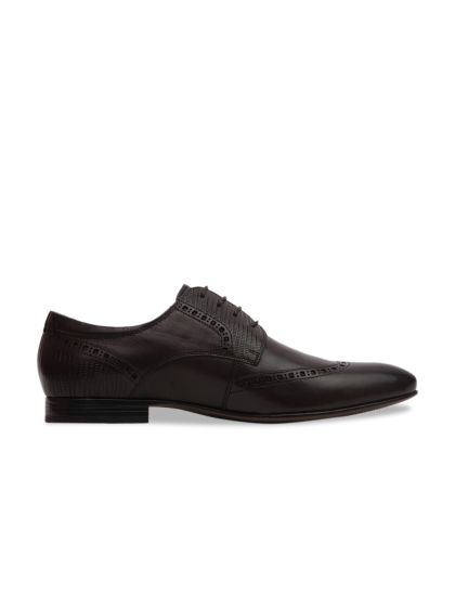 Buy Language Men Navy Blue Genuine Leather Formal Shoes Formal
