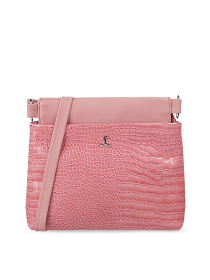 David Jones Pink Solid Sling Bag