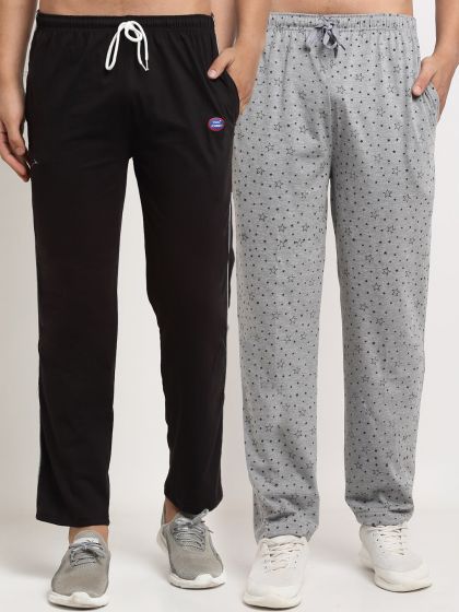 Buy VIMAL JONNEY Men Pack Of 2 Solid Track Pants Track Pants for
