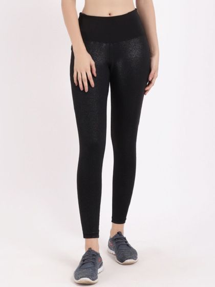 Buy Puma Women Black Printed Elite Speed Dry Cell Tights Tights