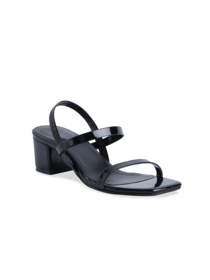 Buy Next Women Black Solid Heeled Sandals Heels for Women