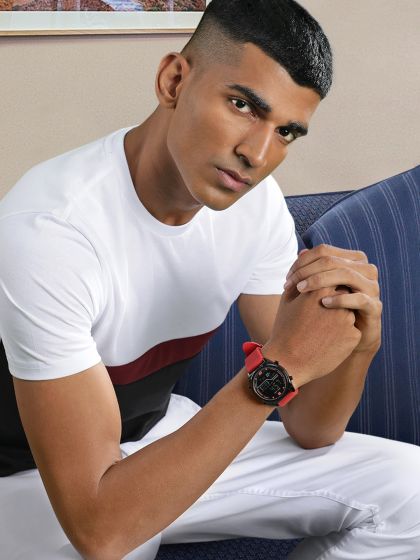 Buy BOXER Men Black Analogue And Digital Watch BXBK002 Watches