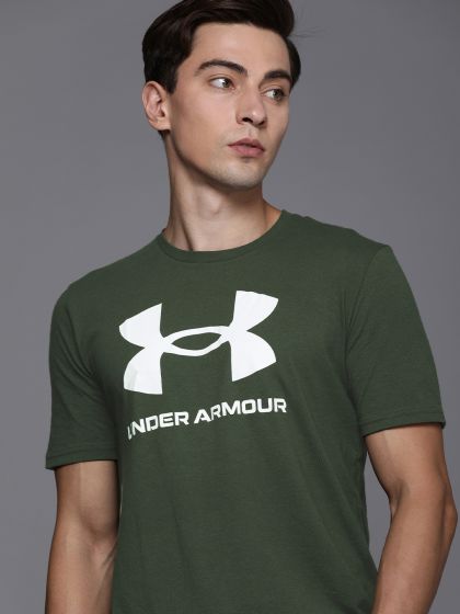 Under armour olive green t shirt shop