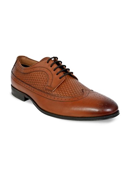 Red sales tape brogues