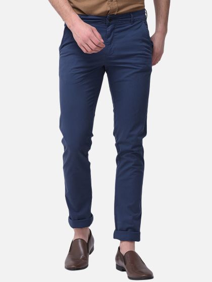 Camel And Ecru Colours Combination Viscose And Elastane Fabric With Check  Pattern Detail Super Slim Casual Mens Trousers