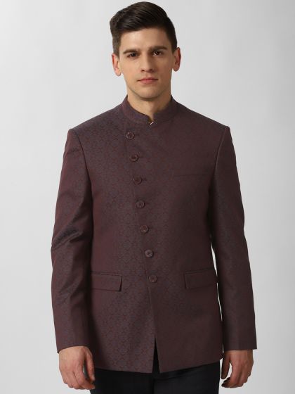 40% OFF on Louis Philippe Beige Regular Ultra Fit Self-Design Ethnic  Bandhgala Suit on Myntra