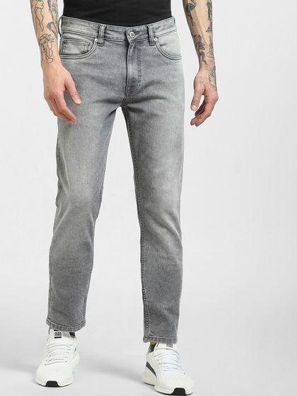 Levis Men Grey 513 Slim Straight Fit 