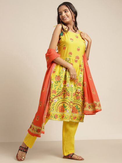 Sangria orange kurti hotsell