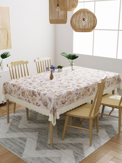 Transparent 6 seater shop dining table cover