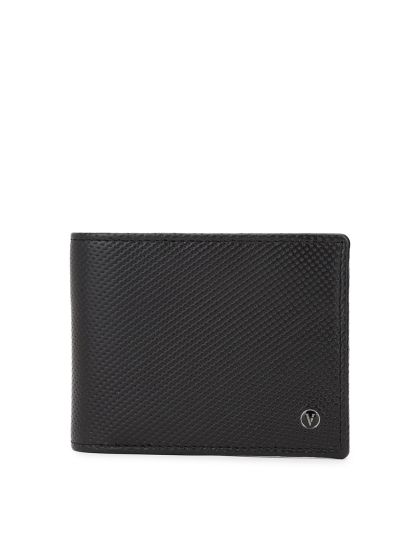 Buy Louis Philippe Men Solid Leather Two Fold Wallet Wallets for