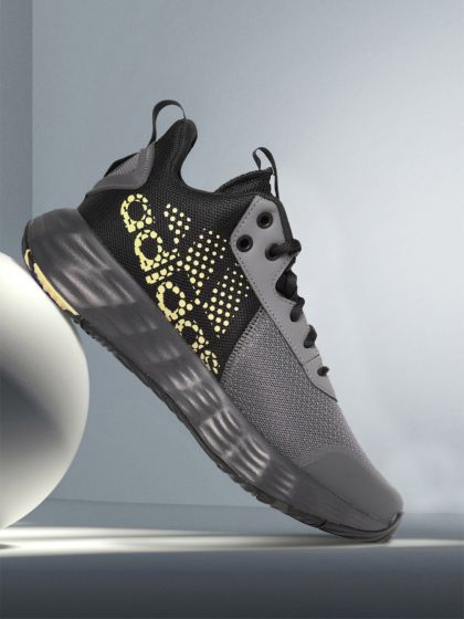 Adidas men's dame 5 basketball shoes deals  black/grey