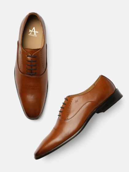Tan colour formal shoes sales