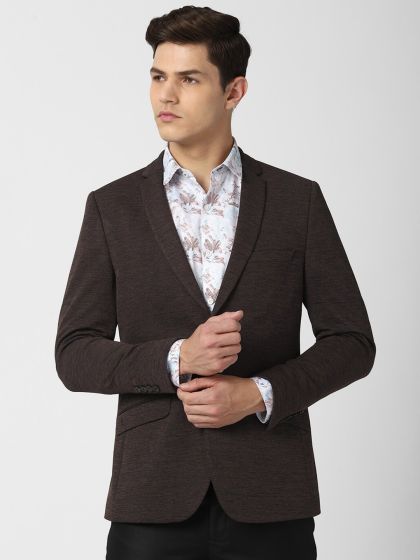 Buy Raymond Coffee Brown Single Breasted Tailored Contemporary Fit