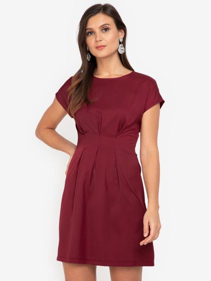 Buy ZALORA WORK Navy Blue A Line Dress Dresses for Women