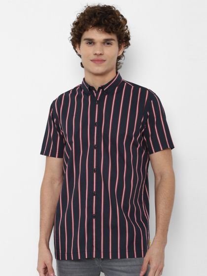 Black and white vertical striped shirt forever 21 top