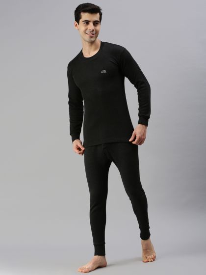 Buy Lux Cottswool Men's Full Sleeves Blue Round Neck Thermal Upper Online  at Low Prices in India 