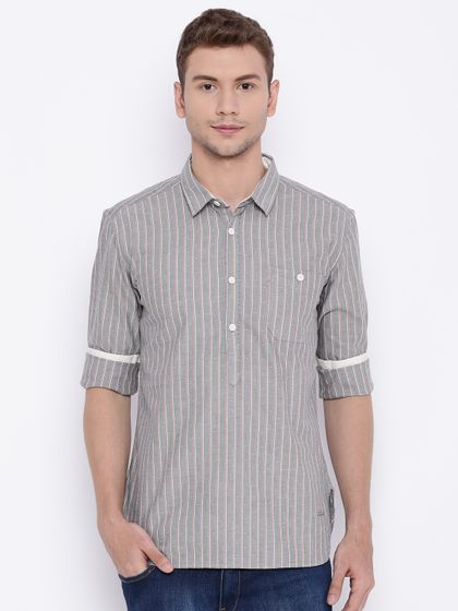 white kurta black jeans