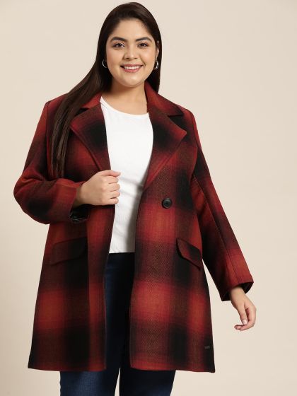 Buy H M Women Brown Solid Oversized Wool Blend Sustainable Coat