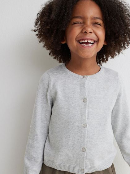 Buy Little Angels Girls Yellow Front Open Sweater With Socks Cap