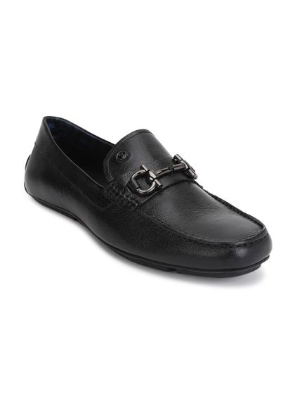Buy Van Heusen Men Black Leather 