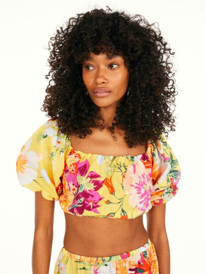 Buy H&M Yellow & Peach Coloured Tie Front Bralette - Tops for Women  19895944
