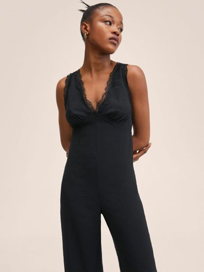 Forever new black jumpsuit top